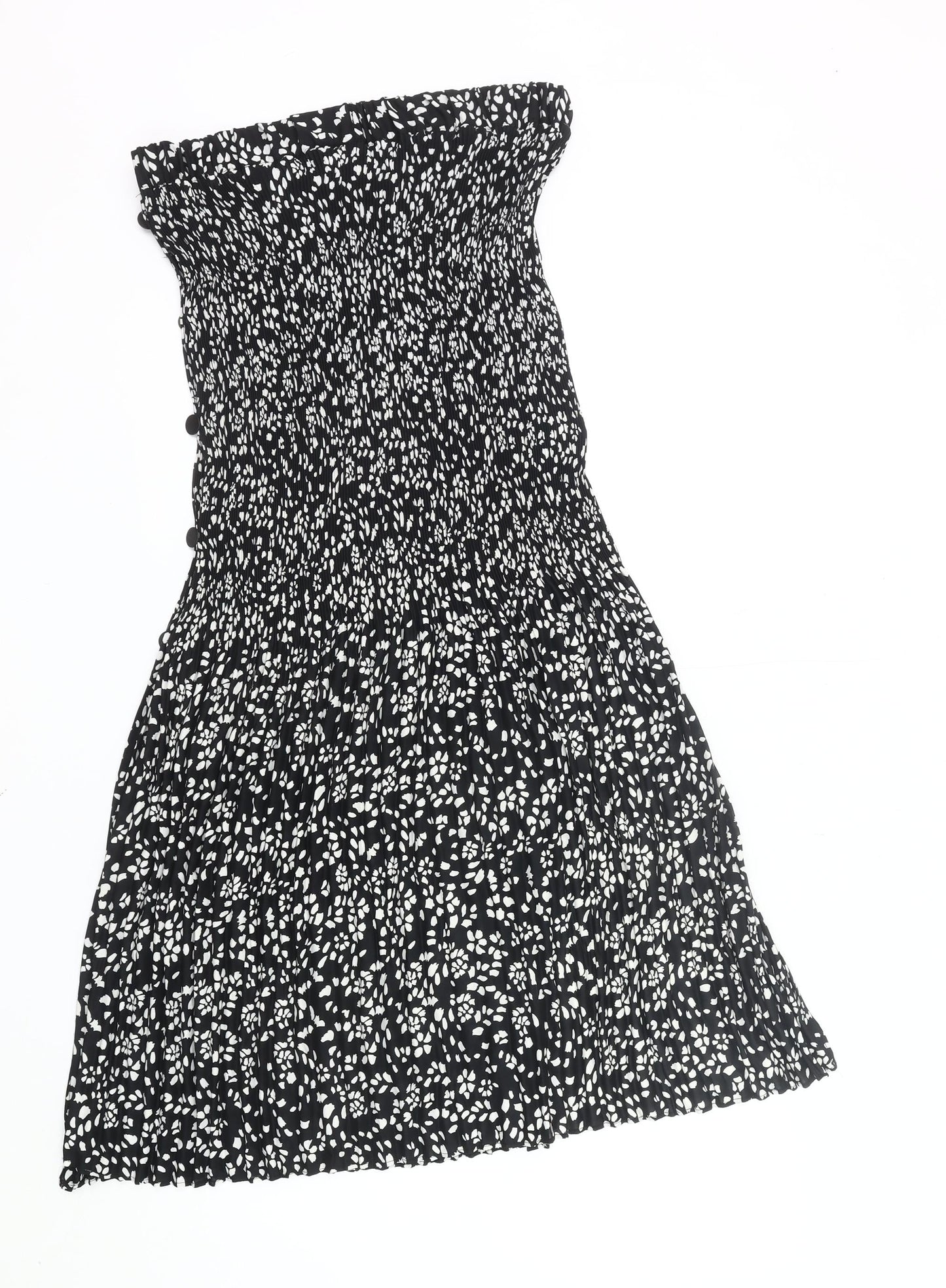 Womens UK Size 14 Topshop Pleated Chiffon Skirt
