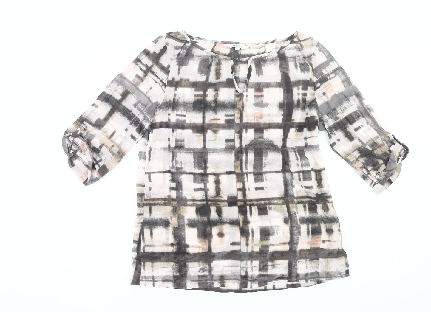 Womens UK Size M Sandwich Multicoloured Tunic Blouse