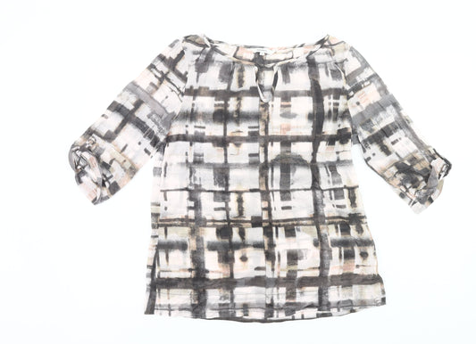 Womens UK Size M Sandwich Multicoloured Tunic Blouse
