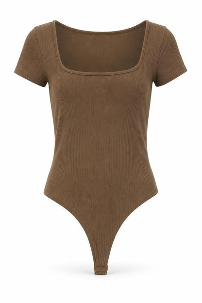 Womens UK Size L Cider One-Piece Brown Bodysuit