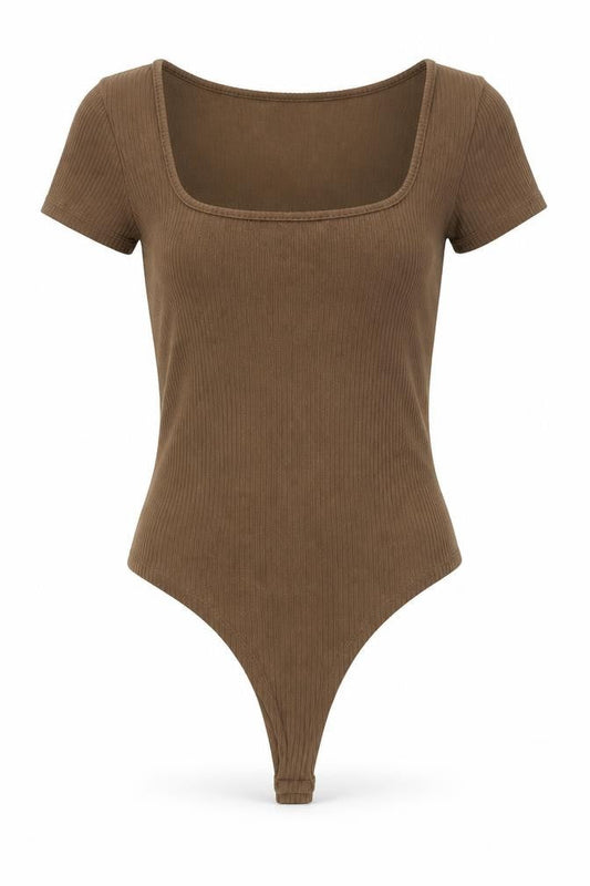 Womens UK Size L Cider One-Piece Brown Bodysuit