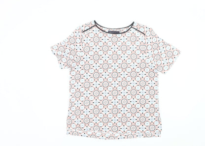 Womens UK Size 12 Marks and Spencer Multicoloured Basic T-Shirt