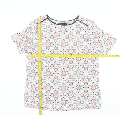 Womens UK Size 12 Marks and Spencer Multicoloured Basic T-Shirt