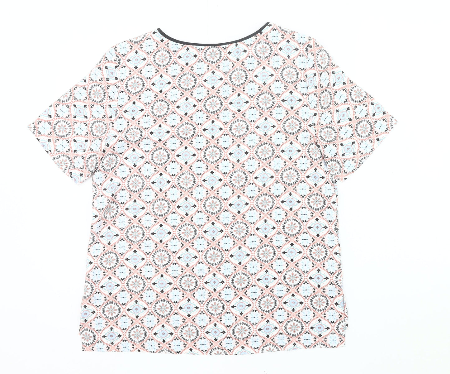 Womens UK Size 12 Marks and Spencer Multicoloured Basic T-Shirt