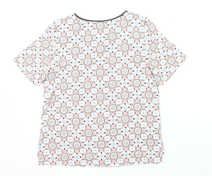 Womens UK Size 12 Marks and Spencer Multicoloured Basic T-Shirt