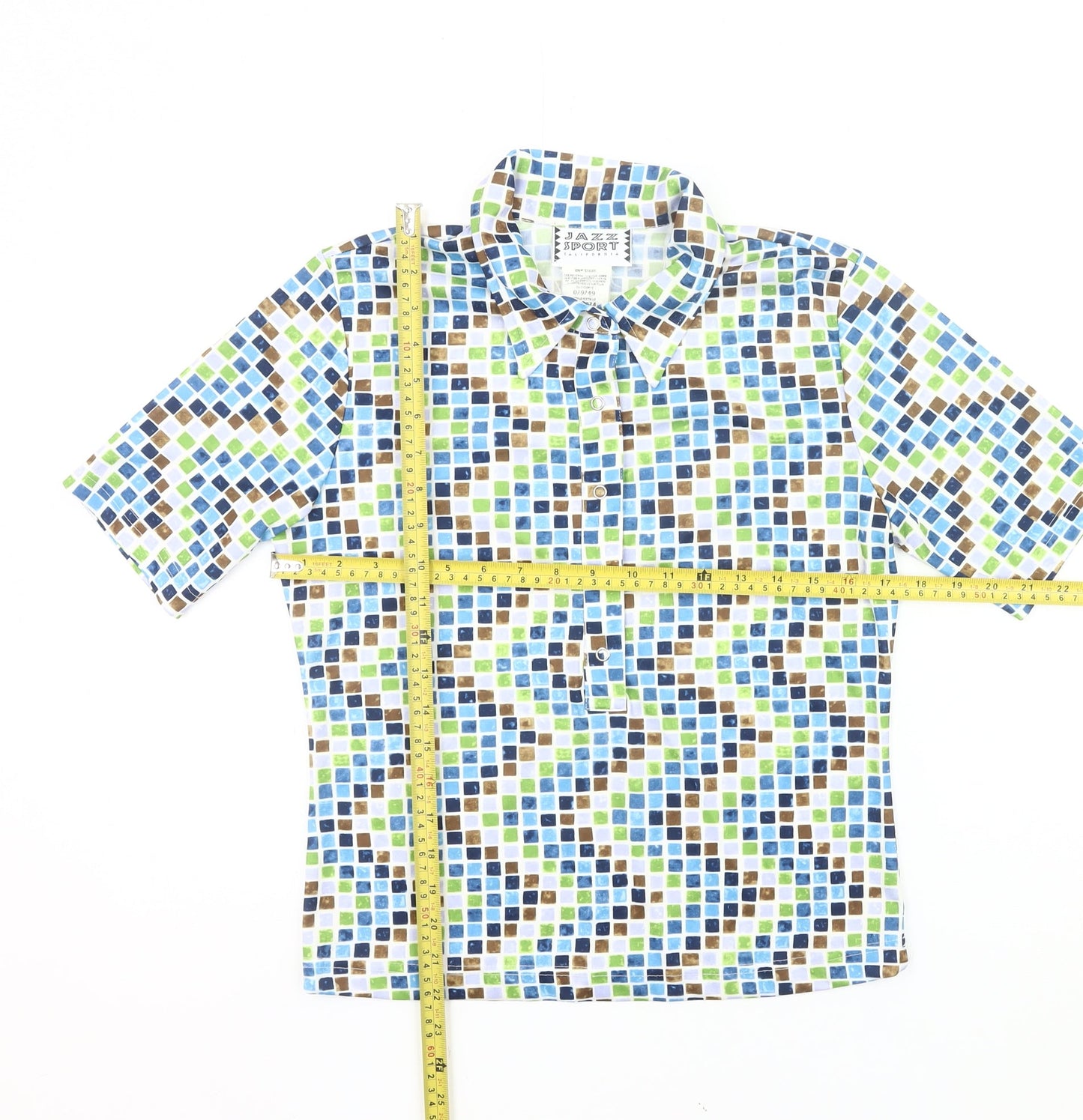 Jazz Sport California Women’s Multicoloured Geometric Button-Up Shirt L