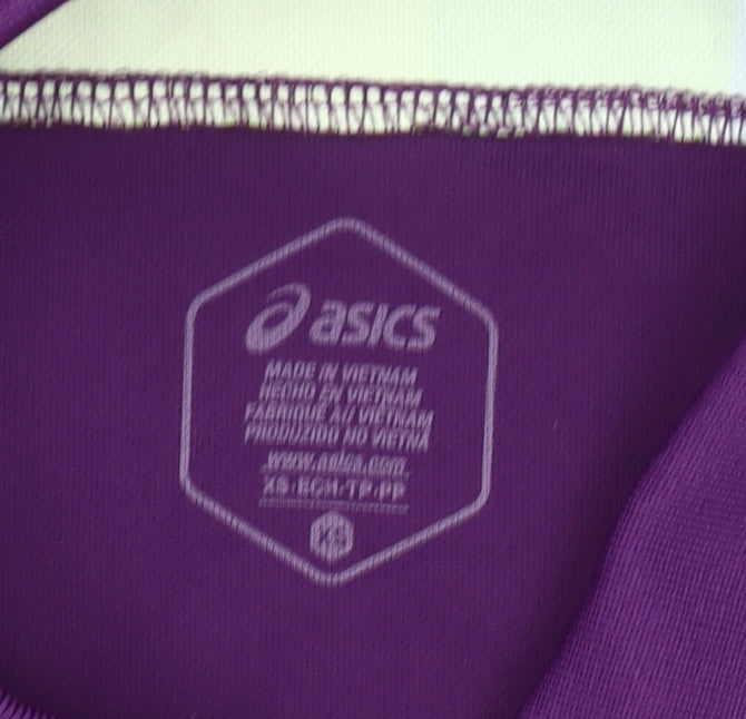 Asics Men’s Purple Polo Shirt Medium Sports Logo Oregon 22