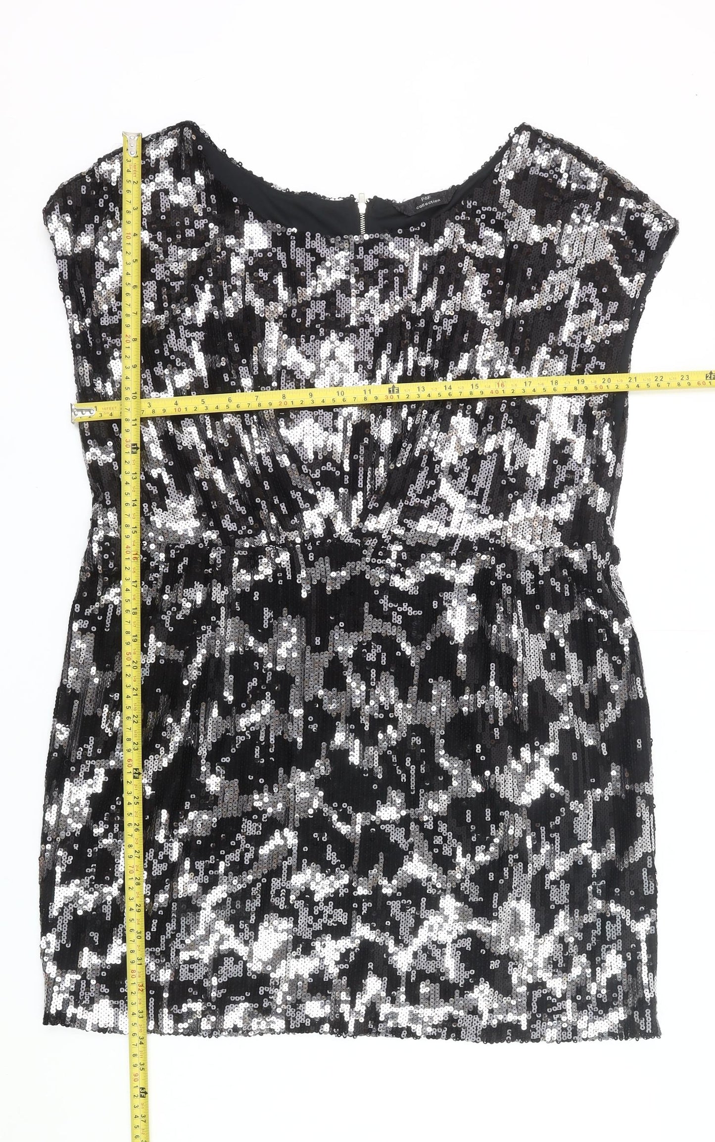 F&F Women’s Black Sequin Sheath Dress Size 20 Party Cocktail