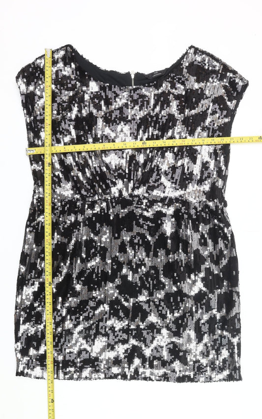 F&F Women’s Black Sequin Sheath Dress Size 20 Party Cocktail
