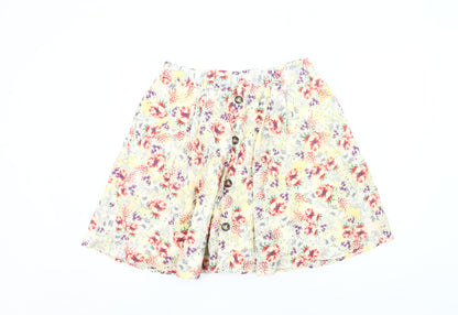 Marks & Spencer Women’s Multicoloured Floral A-Line Skirt Size 14