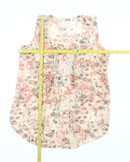 Motherhood Maternity Women’s Multicoloured Floral Sleeveless Tunic Blouse Size 8