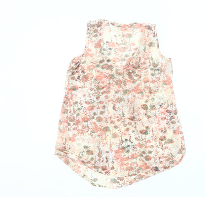 Motherhood Maternity Women’s Multicoloured Floral Sleeveless Tunic Blouse Size 8