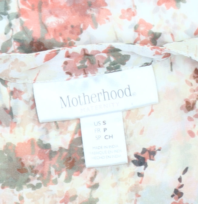 Motherhood Maternity Women’s Multicoloured Floral Sleeveless Tunic Blouse Size 8