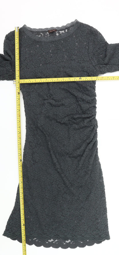 Phase Eight Women’s Black Lace Bodycon Dress Size 14 Knee Length