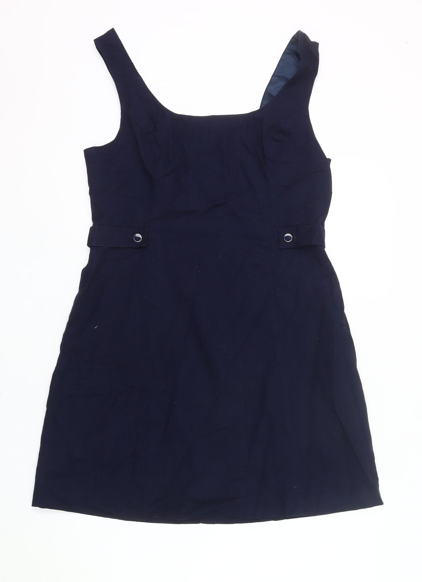 Oasis Women’s Blue Shift Dress Size 16 Sleeveless Lined