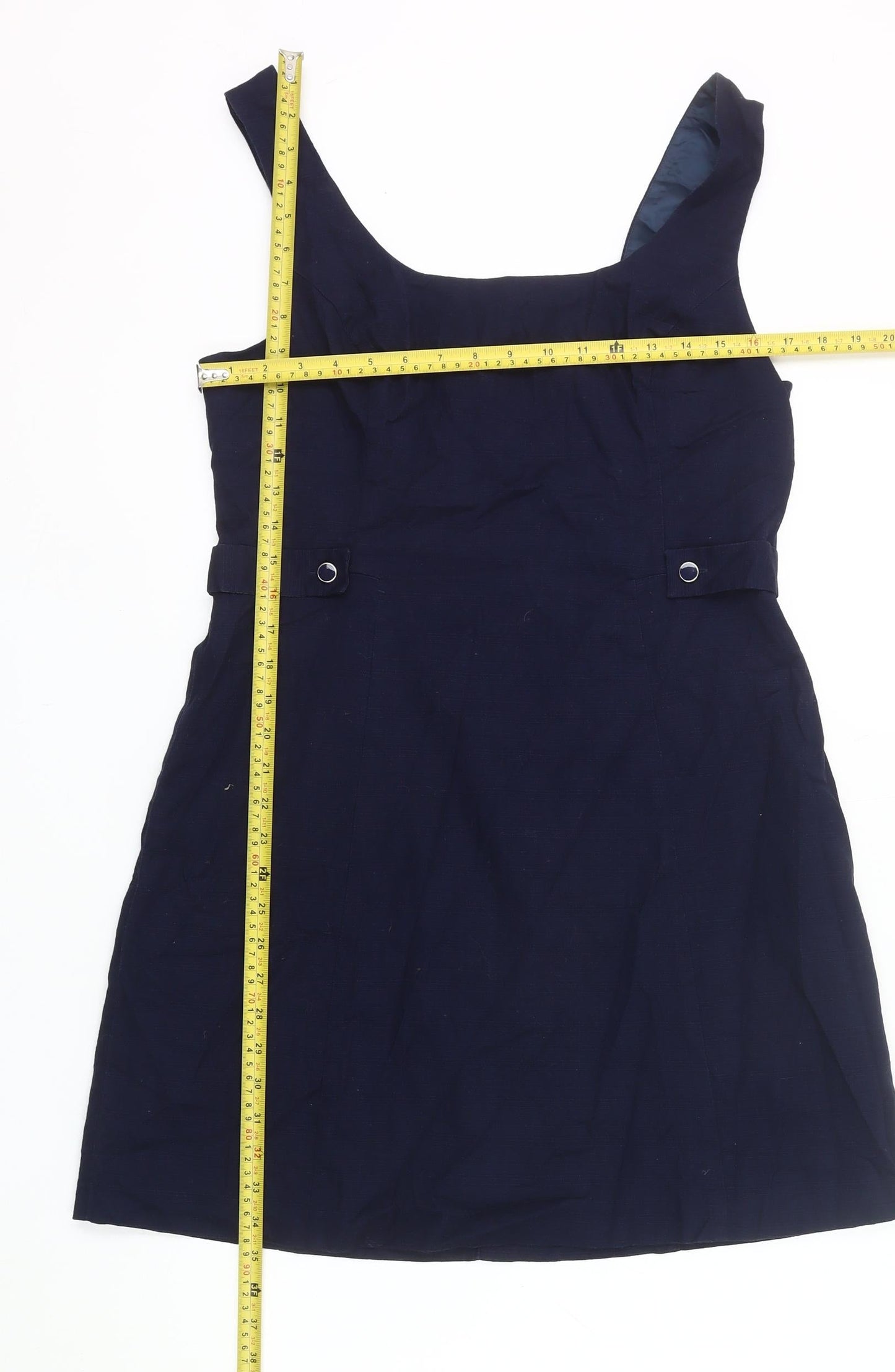 Oasis Women’s Blue Shift Dress Size 16 Sleeveless Lined