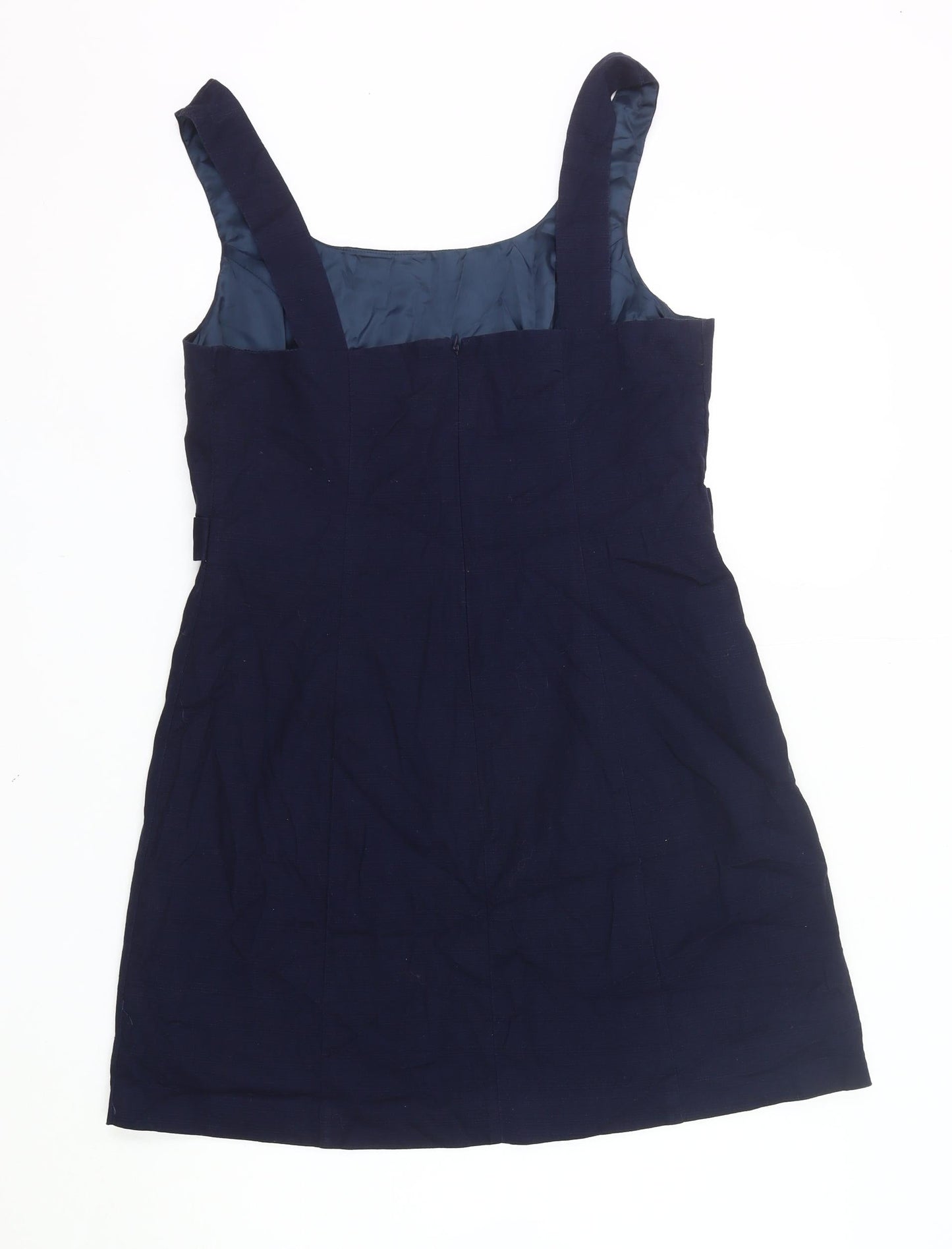Oasis Women’s Blue Shift Dress Size 16 Sleeveless Lined