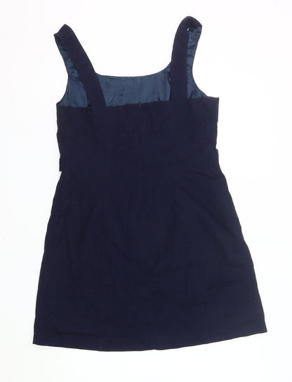 Oasis Women’s Blue Shift Dress Size 16 Sleeveless Lined
