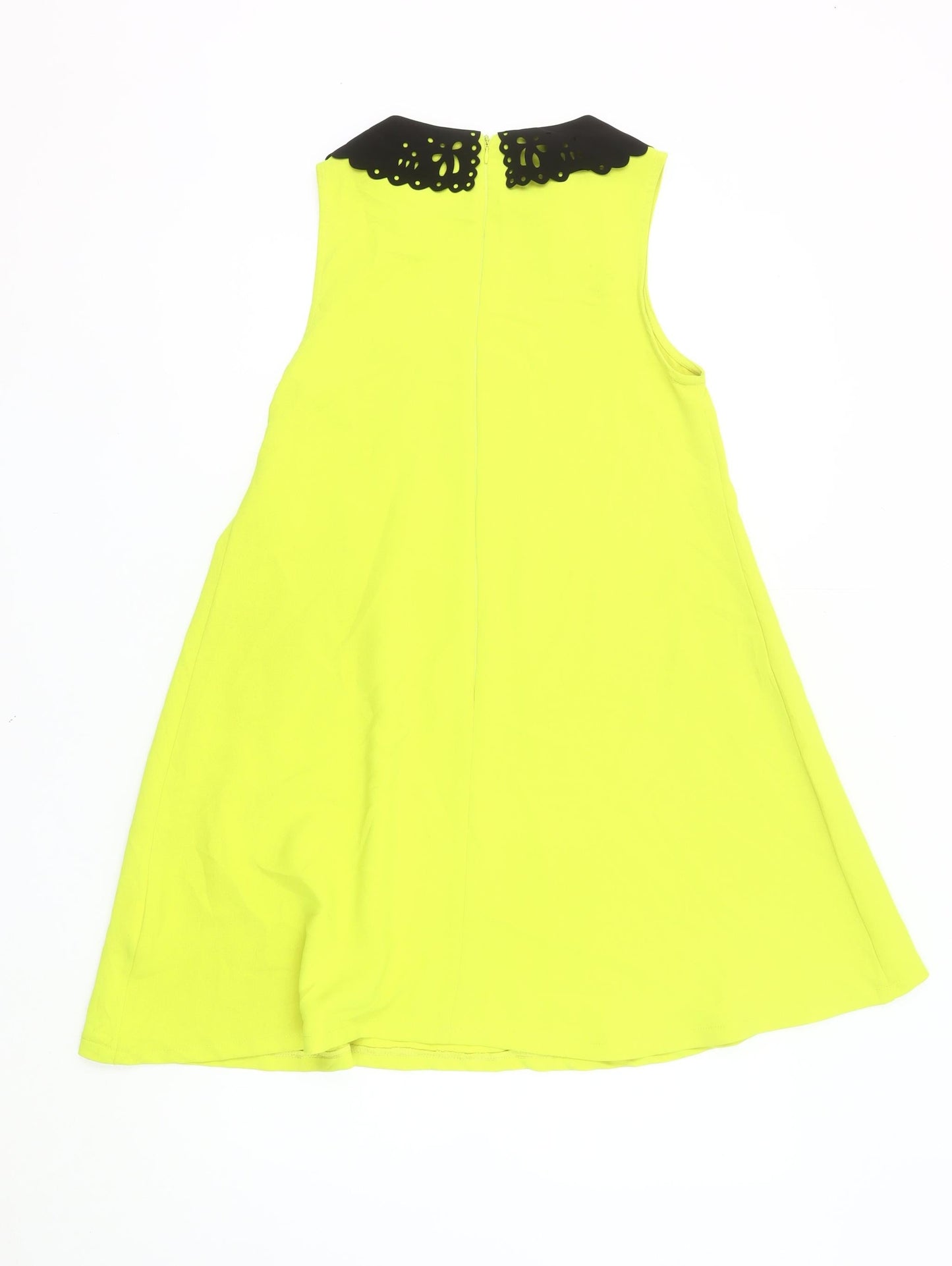 AX Paris Women’s Yellow Collared A-Line Dress Size 8 Sleeveless Party