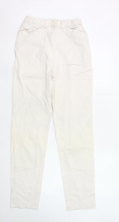 Green Lamb Womens Ivory Chino Trousers Size 12 Straight Leg