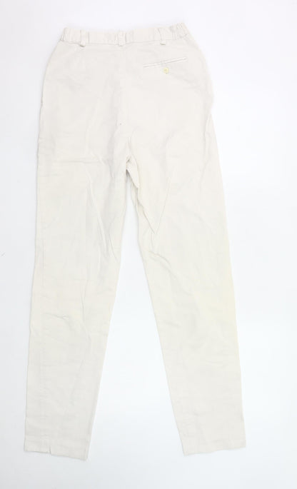 Green Lamb Womens Ivory Chino Trousers Size 12 Straight Leg