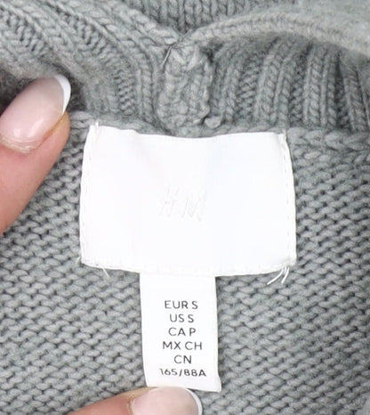 Womens UK Size S H&M Grey Pullover Jumper