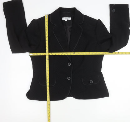 Next Women’s Black Tailored Suit Jacket Size 16 Polka Dot Formal