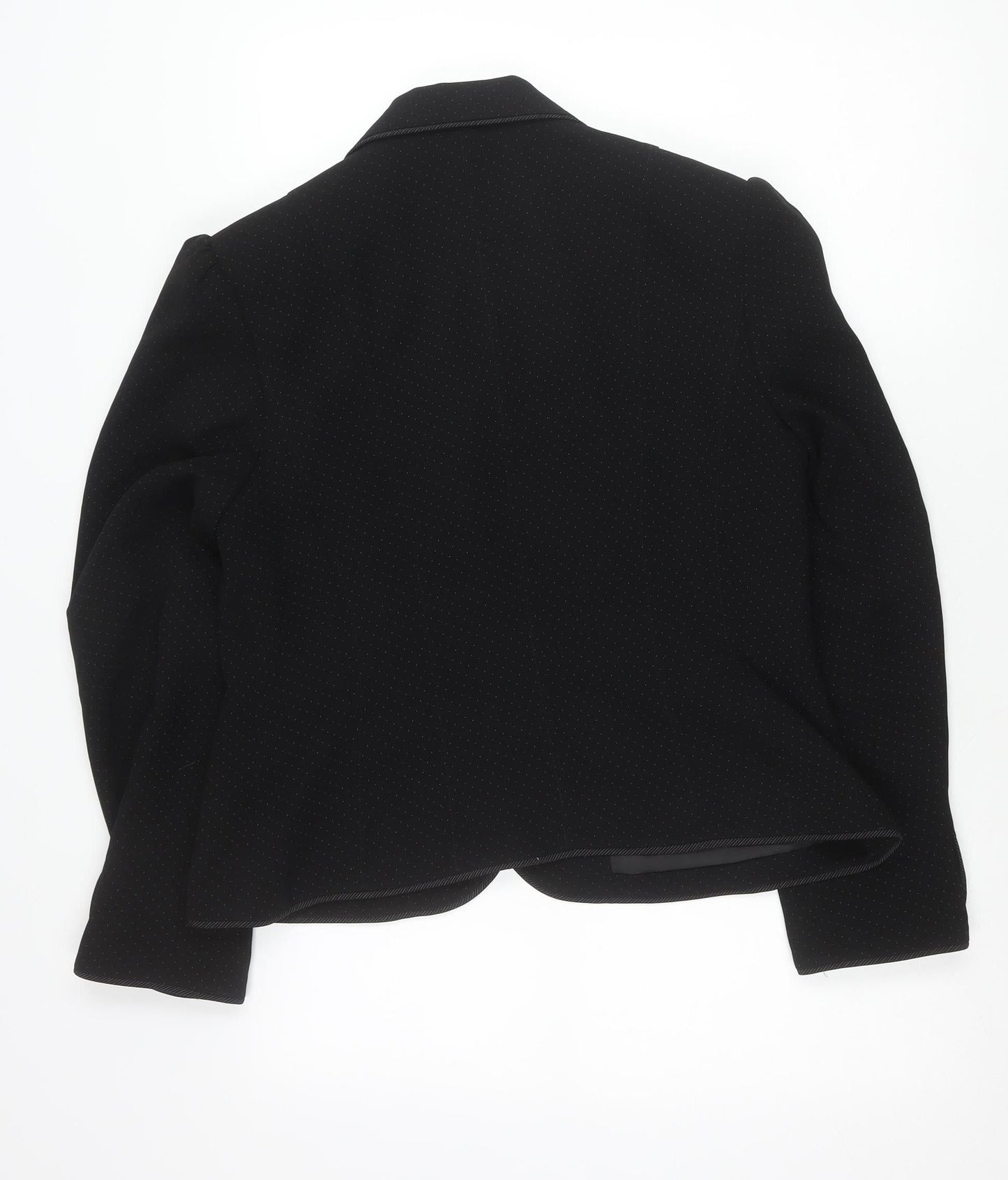Next Women’s Black Tailored Suit Jacket Size 16 Polka Dot Formal