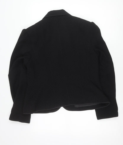 Next Women’s Black Tailored Suit Jacket Size 16 Polka Dot Formal
