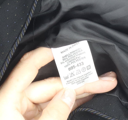 Next Women’s Black Tailored Suit Jacket Size 16 Polka Dot Formal