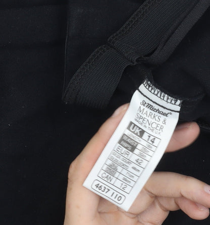 Marks and Spencer Women’s Black Size 14 Pencil Skirt Stretch