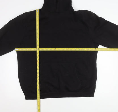 Mens UK Size M boohooMAN Black Pullover Hoodie