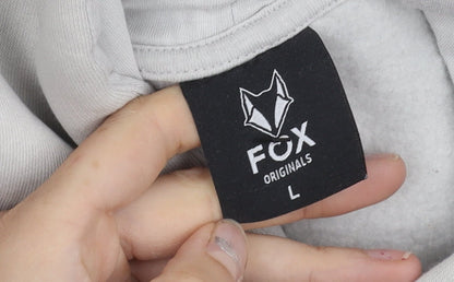 FOX Originals Men's Grey L Pullover Hoodie Graphic Cycling