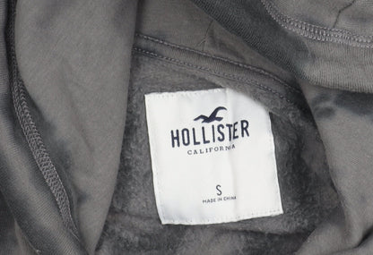 Unisex Adults UK Size S Hollister Grey Pullover Hoodie