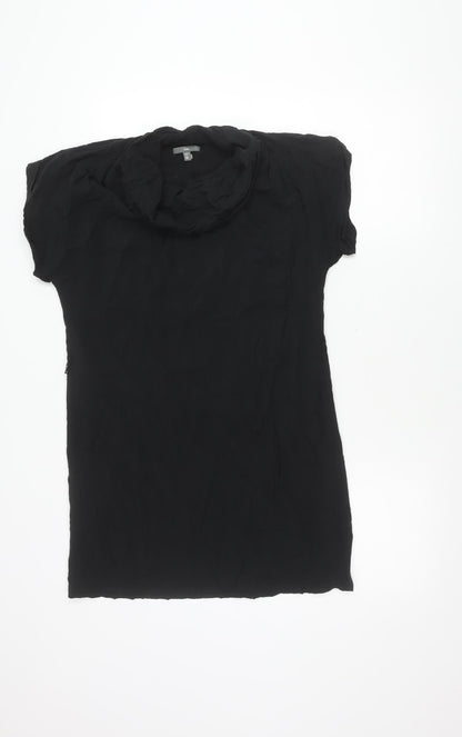 Gap Women’s Black XS Shift Short Sleeve Chiffon Dress