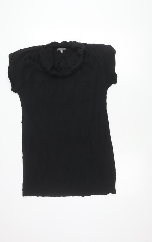 Gap Women’s Black XS Shift Short Sleeve Chiffon Dress