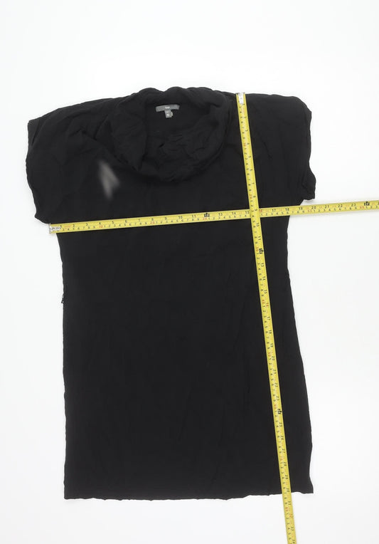 Gap Women’s Black XS Shift Short Sleeve Chiffon Dress