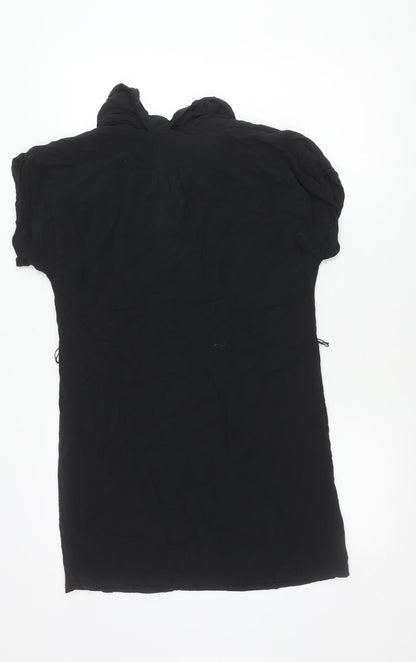 Gap Women’s Black XS Shift Short Sleeve Chiffon Dress