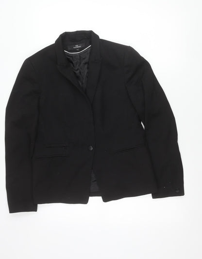 Next Women Black Size 14 Tailored Suit Jacket Blazer Workwear