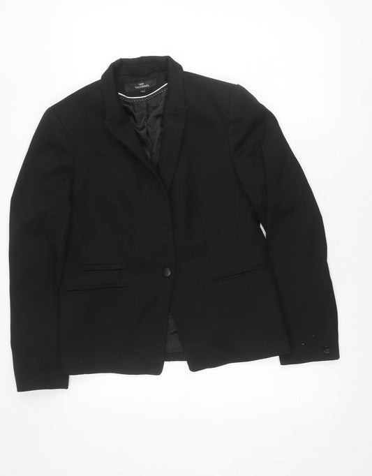 Next Women Black Size 14 Tailored Suit Jacket Blazer Workwear