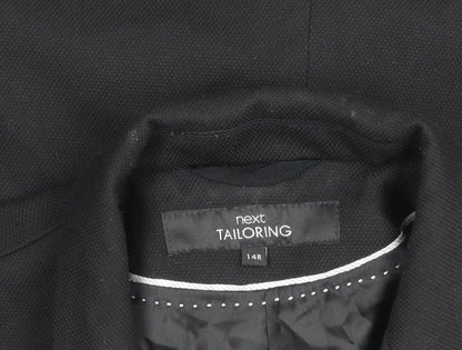 Next Women Black Size 14 Tailored Suit Jacket Blazer Workwear