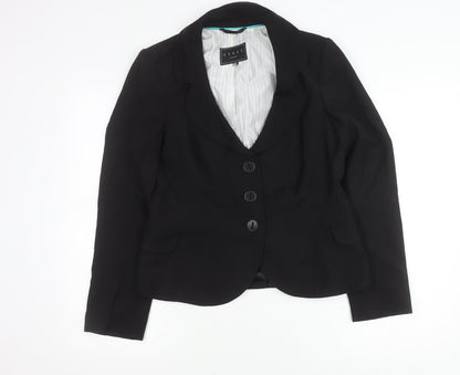 Coast Women’s Black Size 12 Tailored Blazer Jacket Workwear