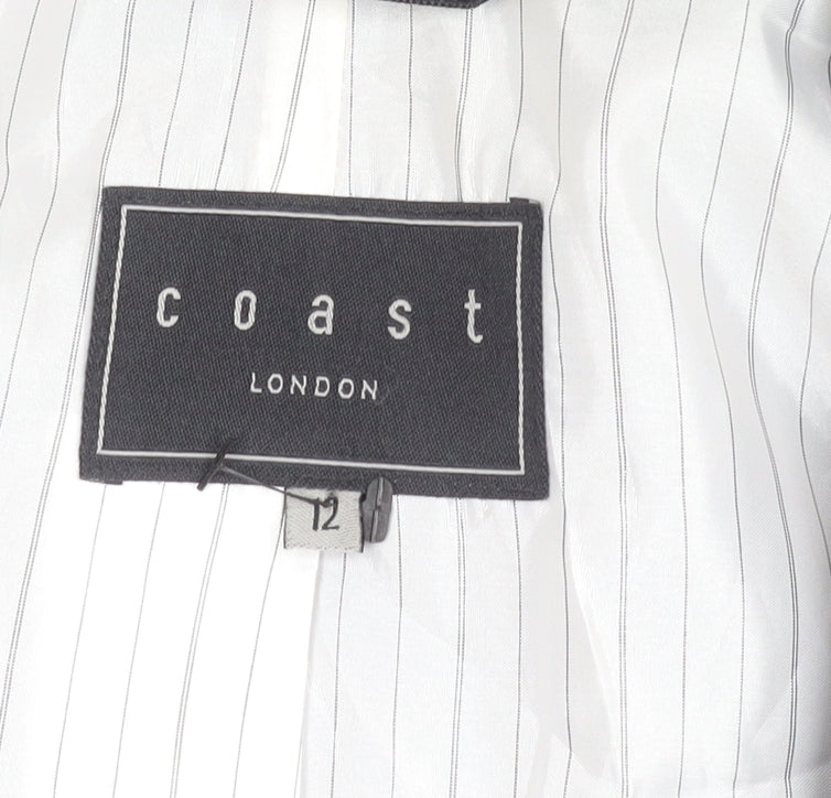 Coast Women’s Black Size 12 Tailored Blazer Jacket Workwear