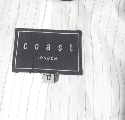 Coast Women’s Black Size 12 Tailored Blazer Jacket Workwear