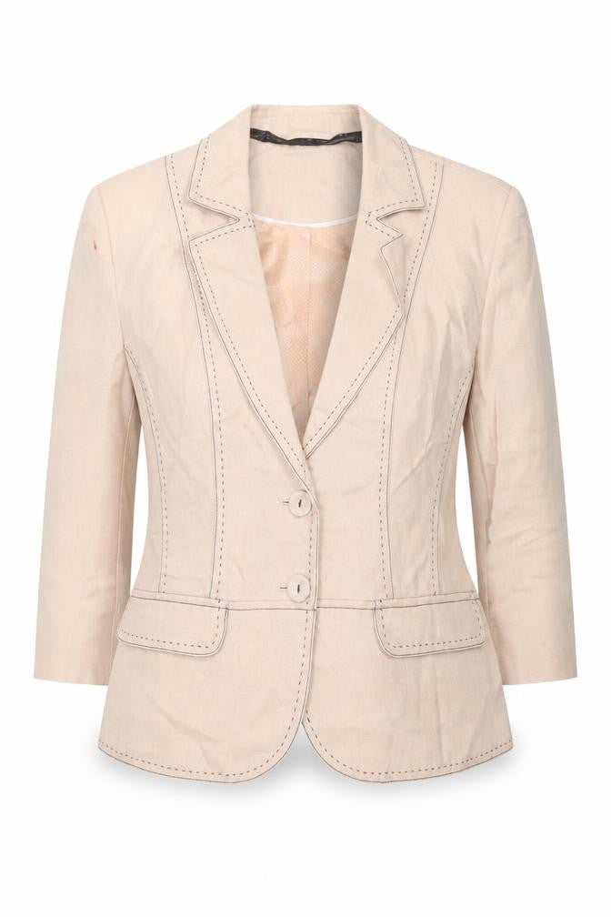 Womens UK Size 10 NEXT Regular Beige Suit Jacket
