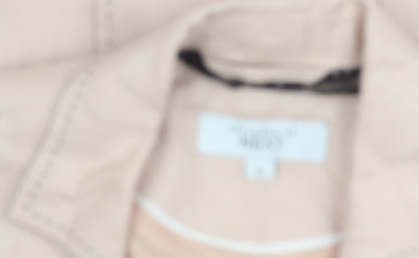 Next Women Beige Size 10 Tailored Suit Jacket Blazer Ramie