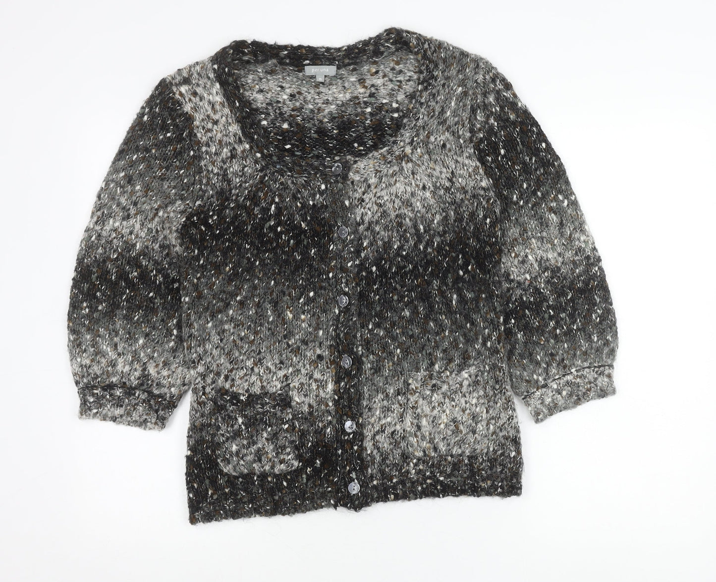 Womens UK Size M Marks and Spencer Multicoloured Cardigan Jumper