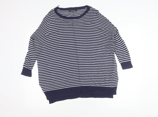Womens UK Size 12 Marks and Spencer Blue Tunic T-Shirt