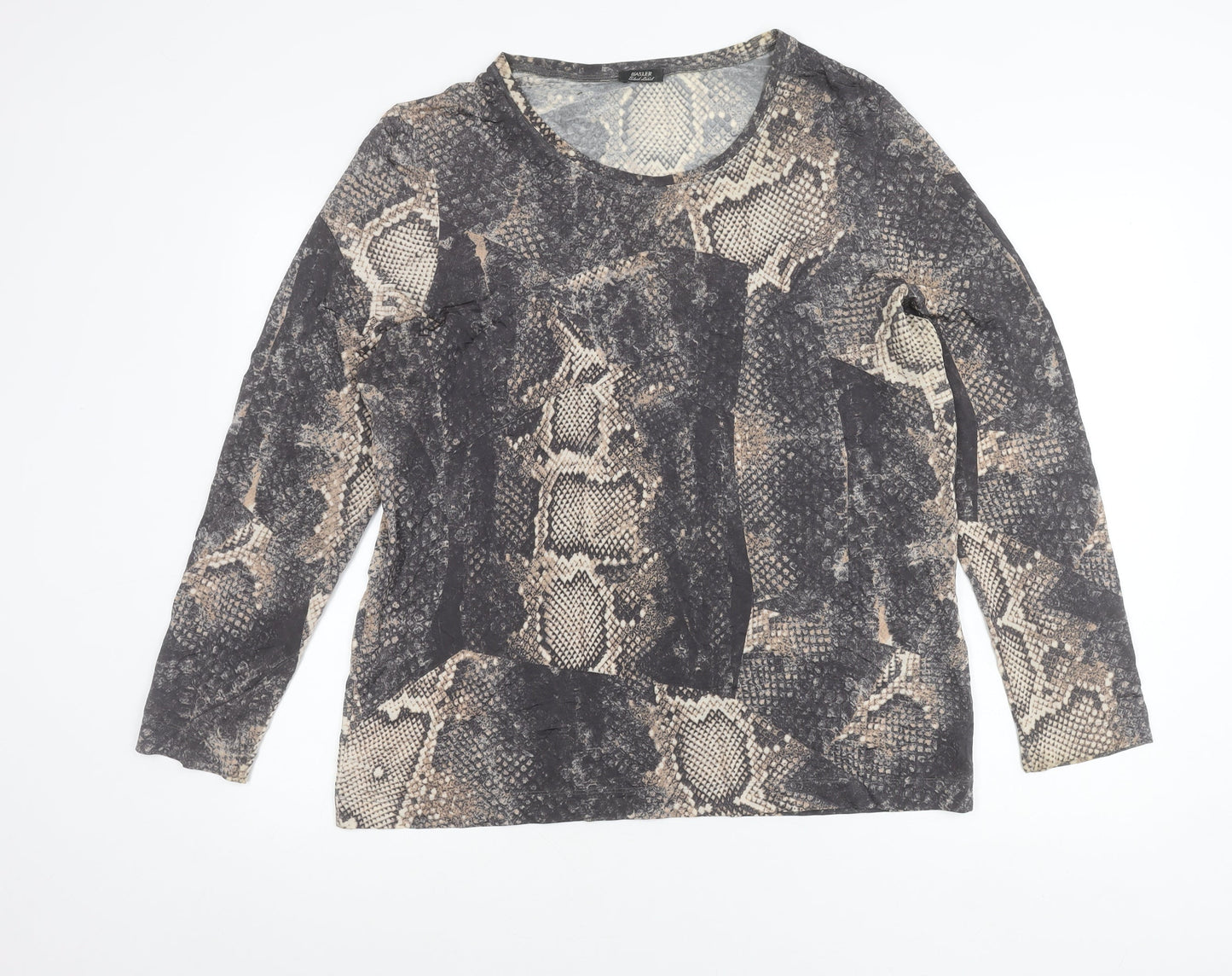 Basler Women’s Multicoloured Snake Print Blouse Size 14