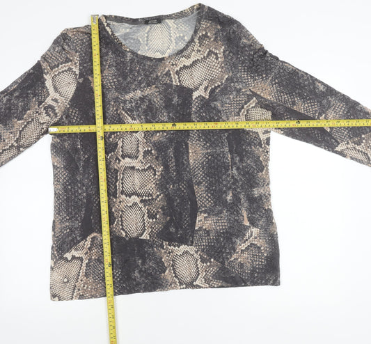 Basler Women’s Multicoloured Snake Print Blouse Size 14